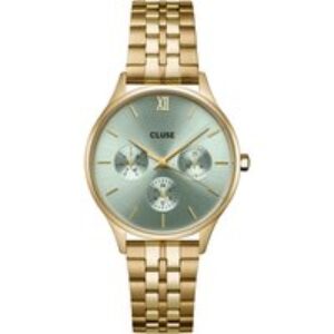 CLUSE Gold Minuit Multifunction Sage Watch – Gold