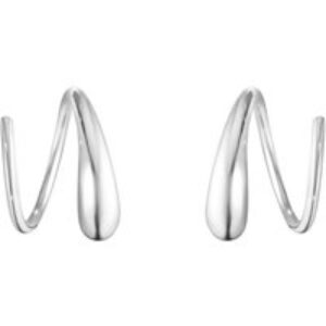 Georg Jensen Mercy Sterling Silver Swirl Earrings 10015148
