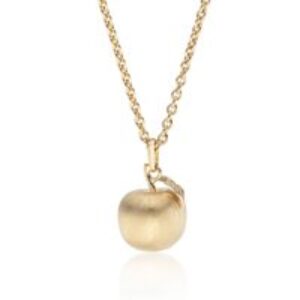 Yellow Gold Plated Apple Pendant