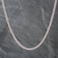 Pre-Owned 9ct White Gold Fancy Twisted 30 Inch Chain 41041265 - Image 2