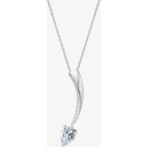 Fei Liu Sterling Silver Cubic Zirconia Shooting Star Pendant Necklace STR-925R-301-CZ00