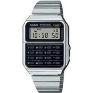 Casio Antique CA-500WE-1AEF Stainless Metal Bracelet Calculator Watch