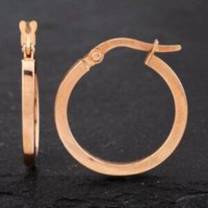 Pre-Owned Rose Gold 19.5mm Plain Hoop Earrings 41172477
