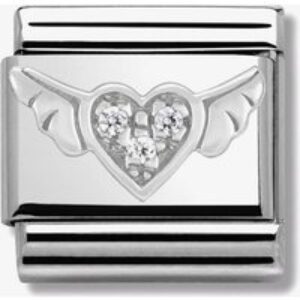 Nomination CLASSIC Silvershine Symbols Flying Heart Charm 330304/12
