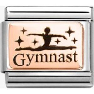 Nomination Stainless Steel 9ct Rose Gold Gymnast Charm 430111/30