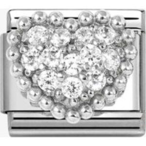 Nomination Stainless Steel Cubic Zirconia Heart Charm 330322/07