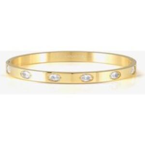 Nomination Pretty Bangles Medium Gold Tone Oval Cubic Zirconia Bangle 029516/020