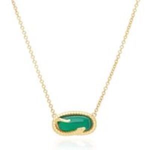 ECFEW™ Chalcedony Snake Pendant Necklace in Gold Plated Sterling Silver