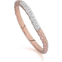 Diamond Pavé Ring Band in 9ct Rose Gold - Image 2