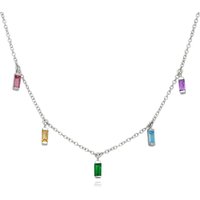 Rainbow Choker Necklace in Gold Plated Sterling Silver - Image 2