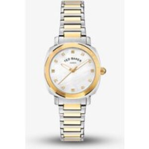 Ted Baker Ladies Two Tone Mother Of Pearl Dial Watch BKPRBS4079I