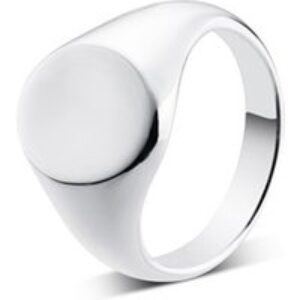 Argento Recycled Silver Oval Signet Ring – 52