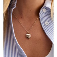Gold Tone Heart Pendant Necklace New Look - Image 2