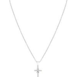 Argento Silver Crystal Go Necklace – 43cm
