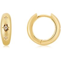 Argento Gold Galaxy Superstar Petite Hoops - Gold - Image 2