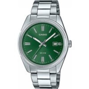 Casio Casio Assortment MTP-1302PD-3AVEF Inexperienced Dial Stainless Metal Bracelet Watch