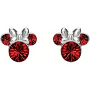 Disney Silver Minnie Mouse Birthstone Earrings – July
