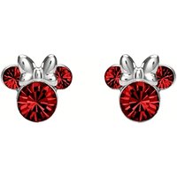 Disney Silver Minnie Mouse Birthstone Earrings - July - Image 2