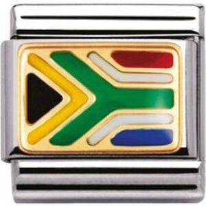 Nomination South Africa Flag Charm – Stainless Steel