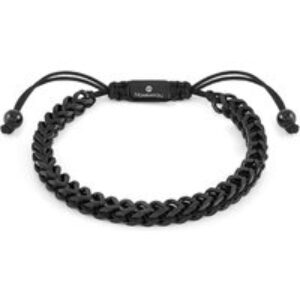 Nomination B-Yond Black Nautical Cord Bracelet
