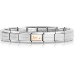 Nomination Rose Gold April Birthstone Bracelet – 17cm