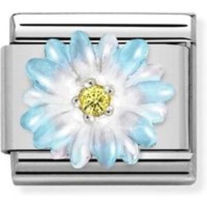 Nomination Light Blue Flower Charm