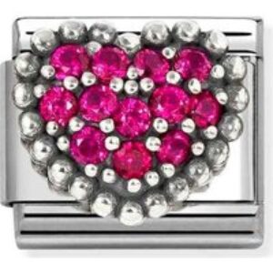 Nomination Purple Crystal Raised Middle Allure