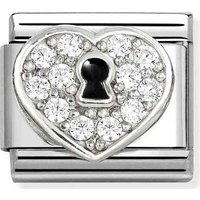 Nomination White Crystal Padlock Charm - Image 2