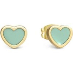 Nomination Emosfere Gold Inexperienced Middle Stainless Metal Stud Earrings