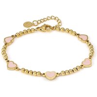 Nomination Emosfere Gold 5 Purple Center Beaded Stainless Metal Bracelet - Image 2