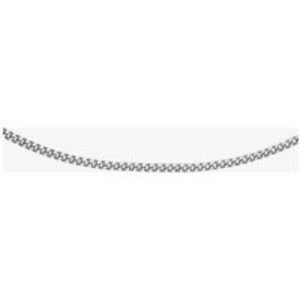 9ct White Gold 18 Inch Diamond Cut Curb Chain Chain 5.13.0024