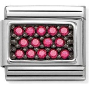 Nomination Pink Crystal Pavé Charm
