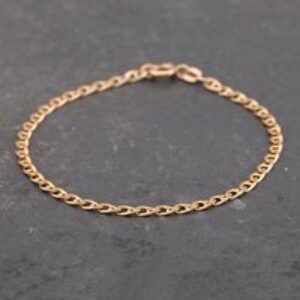 Pre-Owned 9ct Yellow Gold 7.5 Inch Anchor Chain Bracelet 41061219