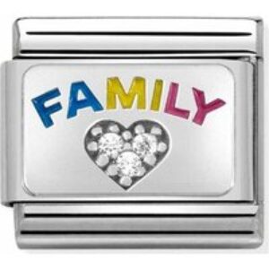 Nomination Silvershine Family Love Rainbow Charm