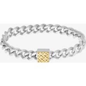 BOSS Caly Stainless-Metal Sq. Monogram Curb Bracelet 1580399