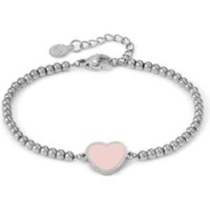 Nomination Emosfere Pink Heart Beaded Stainless Steel Bracelet