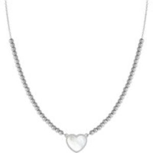 Nomination Emosfere Mother of Pearl Heart Beaded Stainless Steel Necklace