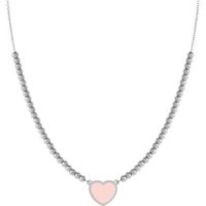 Nomination Emosfere Pink Heart Beaded Stainless Steel Necklace