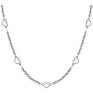 Nomination Emosfere Five Mother of Pearl Heart Beaded Stainless Steel Necklace