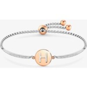 Nomination Milleluci Two-Tone Preliminary H Part Bangle Toggle Bracelet 028007/008