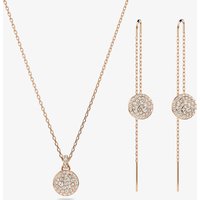 Swarovski Meteora Rose Gold Tone Plated Jewelry Set 5683451 - Image 2
