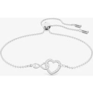 Swarovski Infinity Middle White Crystal Toggle Bracelet 5524421 M