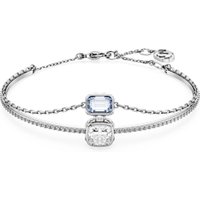 Swarovski Stilla Mixed Cut Blue Rhodium Bangle - Image 2