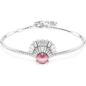 Swarovski Idyllia Rhodium Plated Pink Shell Pink Bangle