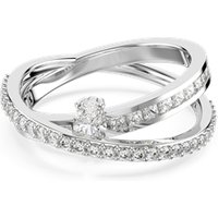 Swarovski Hyperbola Rhodium Plated Combined Cuts Crystal Ring - 54 - Image 2