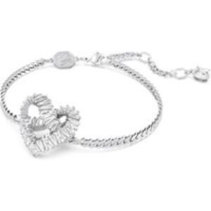 Swarovski Matrix Silver Heart Bracelet – 20cm