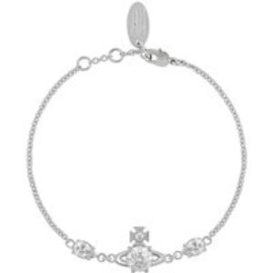 Vivienne Westwood Silver Joaquina Crystal Orb Bracelet – Silver