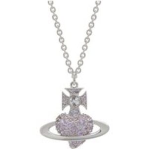 Vivienne Westwood Silver Agnatha Lilac Bas Relief Necklace – Silver