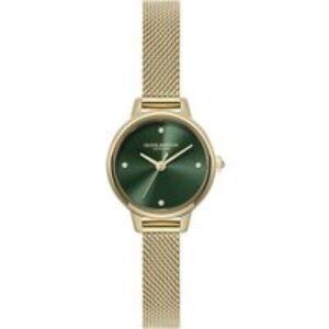Olivia Burton Gold Mini Classic Green Watch