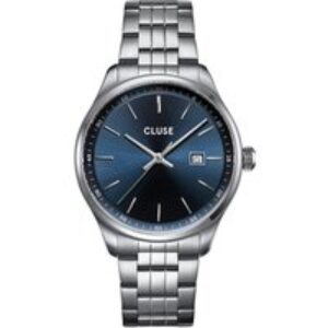 CLUSE Silver Antheor Watch Steel Blue – Silver